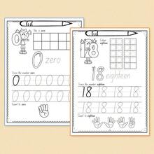 Lachilly 0-30 Numbers Tracing Workbook For Kids: 32-Page Number Writing & Coloring Activity Book For Preschoolers - Purple - View 10