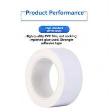 Pedestrian Crossing, Traffic Area Marking Tape For Kindergarten, Bicycle Zone, Zebra Crossing - White (10 cm Wide, 33 M Long) - View 4