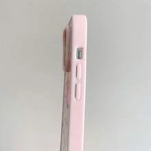 Patrón floral, carcasa de teléfono simple y de moda, compatible con iPhone 11 / 12 / 13 / 14 / 15 / 16 / Pro / Max y Galaxy plus / Pro / S22 / S23 / S24 / s25 / ultra / fe. Muy adecuado como regalo de vacaciones, regalo de San valentín. - Rosa - Ver 3