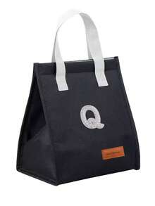 1pc A-Z Letter Large Capacity Hook And Loop Sealed Travel Portable Lunch Bag, Handbag, Outdoor Insulated Lunch Box Bag, Suitable For Work, Office, School, Waterproof, Keeps Food Fresh And Warm, Aluminum Foil Insulation Container, Suitable For Outdoor Dining, Work , Home, Restaurant, Beverages, Candy, Fruit, Pastries, Snacks, Nuts, Lunch Bag - Multicolor - View 33