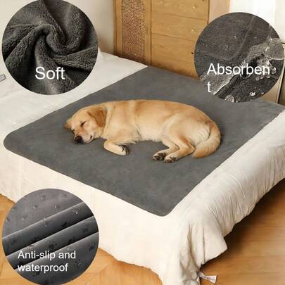 1pc 100% Waterproof Pet Couch Cover, Suitable For Pet Sofa, Pet Sofa Cushion, Pet Sofa Protector, Anti-Slip & Scratch, Fit For Dogs & Cats, Machine Washable, Large Size