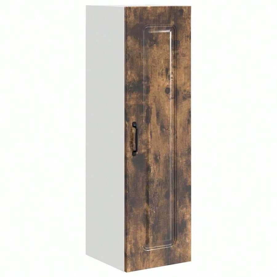 vidaXL Armoire de cuisine Kalmar Chêne fumé 30 x 31 x 100 cm - Tabac - Voir 1