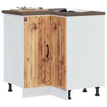 vidaXL Armoire d'angle de cuisine Kalmar vieux bois bois d'ingénierie - Tabac - Voir 2
