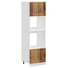 vidaXL Armarios de cuatro piezas "Lucca" madera de ingeniería antigua - Marrón - Ver 1