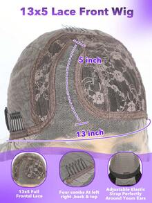 Black Bob Wig 16 Inch Body Wave Human Hair Wig 13x5x1 T Part Lace Bob Wigs Pre Plucked T Part Lace Frontal Wig With Baby Hair 180% Density Short Bob Wigs Natural Looking- For Women & Girls Perfect For Daily Wear & Special Occasions