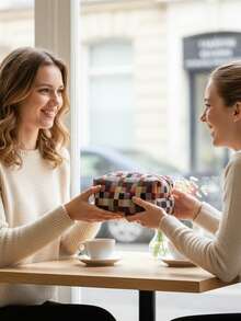 Large Makeup Bag For Women - Retro Colorful Striped Pattern Square Travel Toiletry Bag, Can Store Makeup Brushes, Skincare Products And Gel Nail Polish - Perfect Gift For Girls, Friends, Birthday, Wedding, Party And Mother's Day, With Zipper Portable Cosmetic Organizer, Travel Toiletry Bag And Makeup Tools - Multicolor - View 3