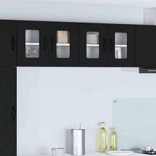 vidaXL Armoire de cuisine avec rangement Kalmar Noir 60 x 31 x 40 cm - Noir - Voir 2