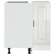 vidaXL Armario de ángulo de cocina Porto blanc bright bois ingénierie - Blanco - Ver 7
