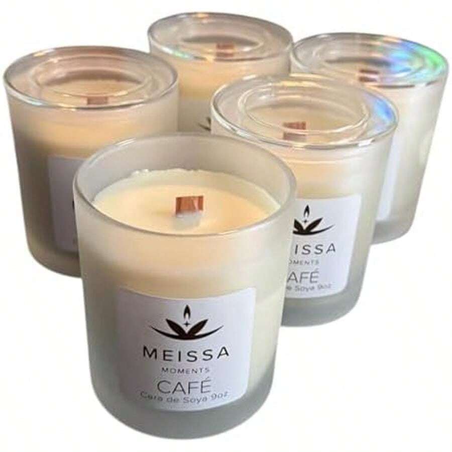 Vela Aromática de Cera de Soya 9 onzas (CHAMPAGNE) - Cafetería - Ver 1