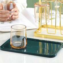 Teacup Storage Draining Tray - Combines Drainage Function, Countertop Cup Holder And Draining Tray, Dual-Purpose For Teacup Storage And Draining, Space-Saving Tray, Helps Organize And Store Teacups, Versatile Use, Suitable For Kitchen/Bedroom/Living Room