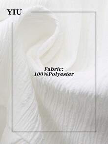 Chân váy ngắn xòe màu trắng YIU dành cho nữ, chất liệu polyester gợi cảm, không co giãn, viền bèo nhún, trang trí bằng bèo nhún và ren tương phản, hàng mới về mùa xuân/hè, phù hợp cho mặc hàng ngày và hẹn hò. - trắng - Xem 5