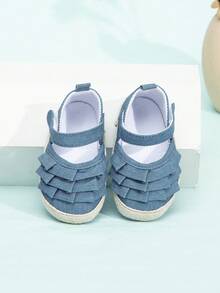 Comfortable Infant Girl Sandals, 0-1 Years Old Infant House Slippers - Blue - View 6