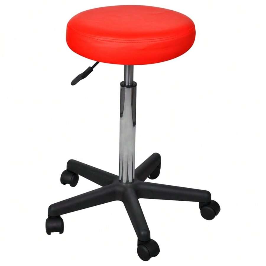 vidaXL Tabouret de bureau Rouge - Rouge - Voir 1