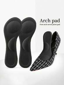 Almohadillas de plantilla de 3/4 transpirables, antideslizantes y recortables para absorber el sudor para mujeres - Negro - Ver 6