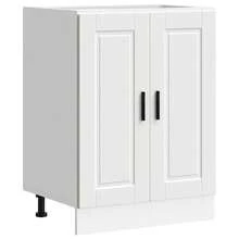 vidaXL Armoire de cuisine Porto blanc bois d'ingénierie - Blanc - Voir 1