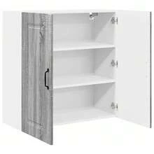 vidaXL Armário de cozinha Kalmar Gris Sonoma 80 x 31 x 80 cm - Cinza - Ver 5
