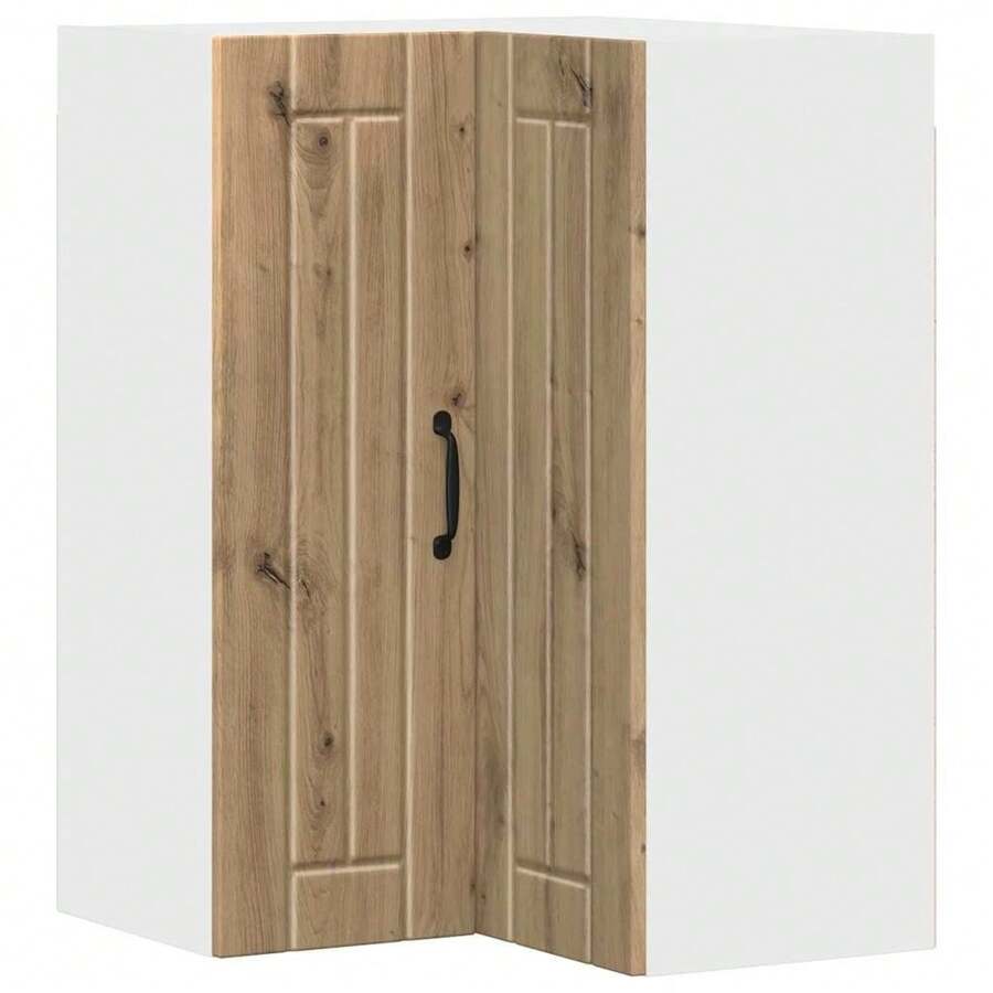 vidaXL Armoire de cuisine Chêne artisanal 57 x 57 x 80 cm - Tabac - Voir 1