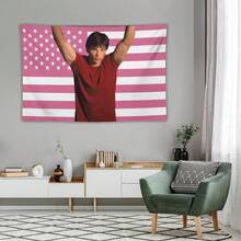 Tom Flag Welling Tapestry Wall Hanging, It Can Be Used For Room Flag Walls, Bedrooms, Living Rooms Welling,Kitchen,Outdoor, Parties,GiftWall Art With Peach-Colored Decorationhome Decoration 4YO3 - 彩色 - 查看 7