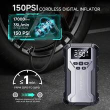 GRMA 7-In-1 Multi-Functional Emergency Start Power Supply With Air Pump, 150PSL Portable Car Battery Starter, Digital Tire Inflator, Portable Vehicle Battery Charger, Suitable For 2.64 Gallon Gasoline Or 2.38 Gallon  Batteries, LED Emergency Light, Automotive Accessories Tools. - Multi-functional Car Starter - View 2