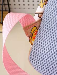 Back To School Cartoon Pibara Classic Durable Lightweight Portable Versatile Stylish Spacious Backpack Set, 2pcs - Pink - View 5