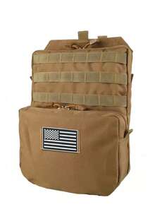 YAKEDA Attachable Water Bag, MOLLE Auxiliary Bag, Multi-Function Storage Pouch - Outdoor Portable Multi-Function Storage Bag With Water Bag, Layered Design, Hook And Loop For Attaching Various Patches - Multicolor - View 8