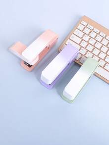 1PC Rotation Design Gradient Stapler - Stapler That Allows You To Staple Papers And Documents From Multiple Angles, Portable Study And Office Supply - Multicolor - View 9