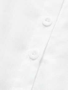 Elegant Linen Casual Commute Minimalist Office Daily Linen Dress, Summer Dresses, Elegant Dresses For Women, Casual Dresses For Women, White Dress - White - View 9