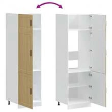vidaXL Armoire de cuisine Porto chêne sonoma bois d'ingénierie - Tabac - Voir 7