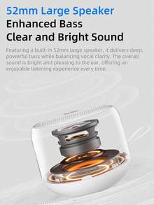 HP BTS09 Bluetooth Speaker, Powerful Bass And Stereo, Portable Mini Wireless Speaker, Suitable For Outdoor Use, Genuine HP Product - Multicolor - View 8