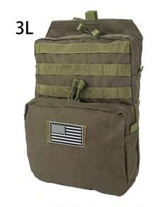 YAKEDA Attachable Water Bag, MOLLE Auxiliary Bag, Multi-Function Storage Pouch - Outdoor Portable Multi-Function Storage Bag With Water Bag, Layered Design, Hook And Loop For Attaching Various Patches - Multicolor - View 12
