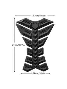 3D鱼骨图案摩托车装饰贴纸，耐油，提升油箱外观 - A - 查看 3