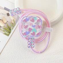 1 Set Heart-Shaped Charger & Cable Protector, 40W Apple Charging Cable Protective Case, Anti-Breakage Cable Organizer, Compatible With IPhone 17/16/15/13/14 Charger - Clear - View 2