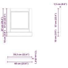 vidaXL Pannello per Lavatrice Porto chêne fumé 60x1,5x67 cm - Castano - Visualizzare 8