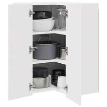 vidaXL Armadio da cucina Blanc brillante 57 x 57 x 80 cm - Bianco - Visualizzare 3