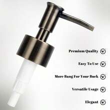 Plastic Soap Dispenser Pump Replacement For Standard 28/400 Thread Size For Your Lotion Or Dish Soap Refill Dispenser Kitchen Bathroom 2 Pack(Bronze) - 銅色 - 查看 8
