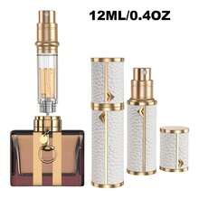 高级合金香水补充瓶，底部注油设计，优雅旅行喷雾器，奢华便携喷雾器，防漏香水盒