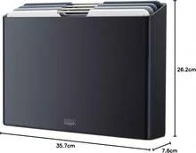 Joseph Joseph Folio 4-Piece Colour Coded Cutting Board Set, Slimline Case For Organized Kitchen Storage, Sage Green - ColorB - View 7