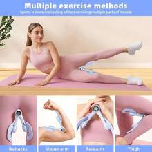 2026 Upgraded Thigh Master, Multi-Functional Full Body Workout Equipment, Inner Thigh Trimmer Arm Toner, Portable Home Gym Strength Training, Compact Exercise Tool, Best New Year Resolution Gift - Bụi hồng - Xem 5