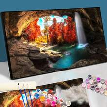 Malen nach Zahlen Set für Erwachsene - 70x40cm, ohne Rahmen, DIY Einfach-Malen Acryl Set, Kunsthandwerk für Heimdekoration, perfektes Geschenk zu Geburtstag, Vatertag, Weihnachten, Muttertag & Valentinstag - Verschiedenfarbig - Übersicht 20