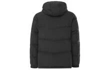 adidas運動生活UNITEFIT防風保暖防潑水連帽百搭舒適麵包羽絨外套 男女同款黑色