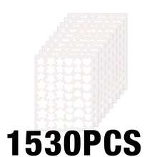 1530pcs Pink, Black, White, Blue, Purple, Green Star Pattern E-Star Face Stickers, Suitable For Photography, Parties, Gatherings And Fun Activities - Multicolor - View 10