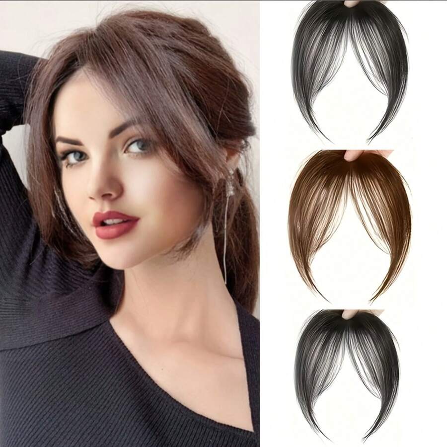 1pc Women's Natural Style Clip-In Hair Extension, 8-Inch Straight, High ...