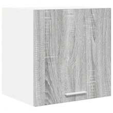 vidaXL Armoire suspendue 2 pcs Gris Sonoma et Blanc 40 x 31 x 40 cm - Gris - Voir 5
