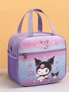 SANRIO Bolsa Térmica de Almoço de Grande Capacidade Hello Kitty, Adequada para Estudantes - Bolsa de Mão à Prova d'Água com Estampa de Desenho Animado e Forro de Folha de Alumínio Grosso, Reutilizável, Essencial de Volta às Aulas, Também Adequada para Escritório, Piquenique, Viagem, Acampamento, Elegante, Fofa e Prática Bolsa Térmica de Almoço Diário para Mulheres, Homens, Piquenique, Escola, Presentes para Mulheres - Multicolorido - Visão 9