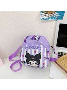 SANRIO 1个三丽鸥Hello Kitty Kuromi My Melody可爱卡通女士零钱包，可装手机，时尚外出单肩斜挎包 - 彩色 - 查看 10