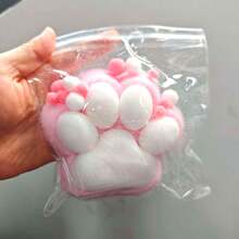 4-Inch Large Handmade Cat Paw Squeeze Toy, Cute Soft Stress Relief Toy - Multicolor - View 12