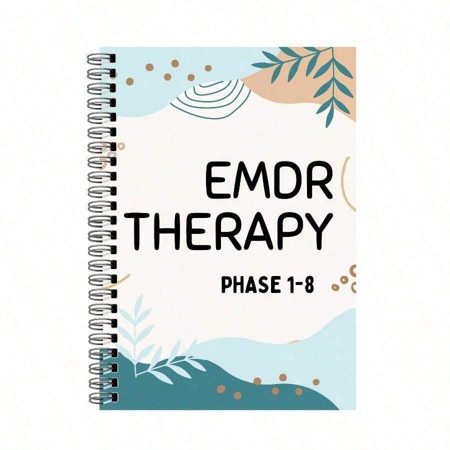1pc 50-Page EMDR Relaxation Workbook For Adults - EMDR Therapy For PTSD, Anxiety Relief, And Mental Health. A Self-Care Diary With Guided Exercises, Relaxation Techniques, And Relaxation Tools. (Repeated Text: Relaxation Exercises, Relaxation Diary, Relaxation Techniques, Relaxation Tools, Relaxation Exercises, Relaxation Techniques, Relaxation Tools, Relaxation Exercises, Relaxation Techniques, Relaxation Tools, Relaxation) - EMDR工作表 - 查看 1