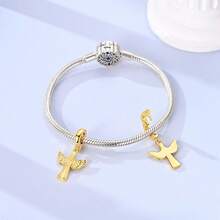 1 chiếc mặt dây chuyền hình động vật mạ vàng 18K hình chó, cá voi, pho mát, sách, nhà, biểu tượng vật dụng hàng ngày cho vòng tay hoặc dây chuyền 3mm, phụ kiện tuyệt vời để tự làm mặt dây chuyền hạt, thiết kế chi tiết tinh xảo, quà tặng vòng tay hàng ngày, trang sức lễ hội, trang sức thường ngày, bộ sưu tập trang sức - Vàng - Xem 5