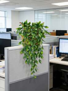 1 buc plante verzi artificiale suspendate de 30,31 inch, iarbă fildeș, decorare cu plante artificiale, plante verzi suspendate false, plante simulate, potrivite pentru decorarea camerei de acasă, decorare pentru rafturi interioare, decorare pentru grădină de perete exterioară, decorare pentru cadru de masă de terasă - Verde - Vizualizare 9