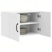 vidaXL Armario de cocina con estante blanco brillante 60 x 31 x 40 cm - Blanco - Ver 3